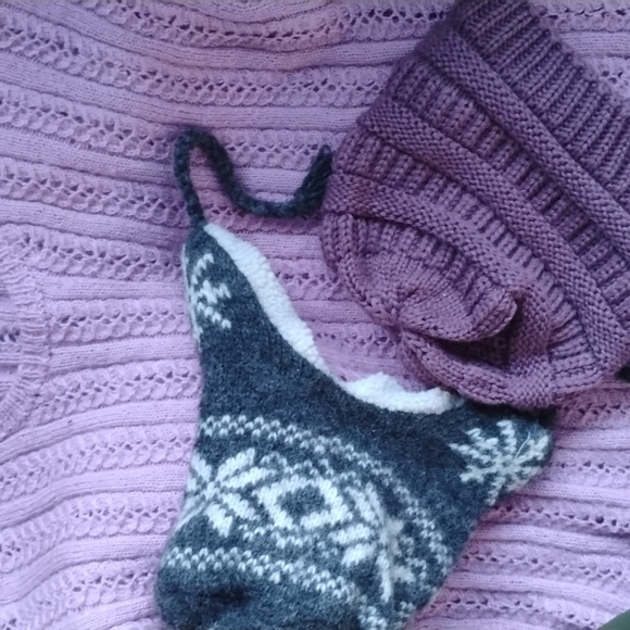 🏔  CASHMERE Kangol LAVENDER 💀SKULL  CAP  EUC - Picture 9 of 16